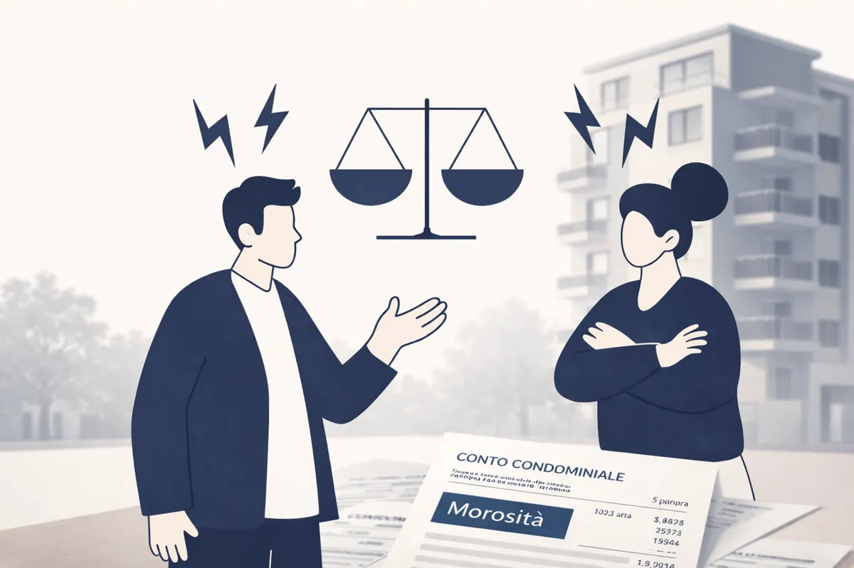 chi paga se un condomino non paga schema responsabilità condominio